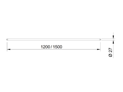 Ma�zeichnung Lichtline 861550200098 LED Tube 5000K