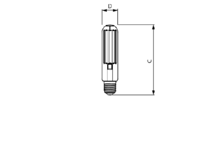 Ma�zeichnung 1 Philips Licht MASLED SON  24037700 LED Lampe E40 727