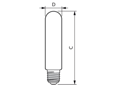Ma�zeichnung 2 Philips Licht MASLED SON  24039100 LED Lampe E40 740