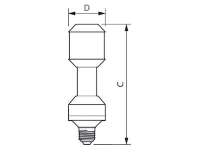 Ma�zeichnung Philips Licht MASLED SON  44903900 LED Lampe E27 727