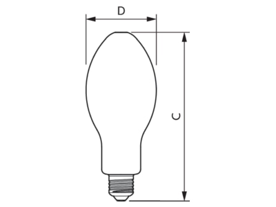 Ma�zeichnung Philips Licht TForceCore  26779400 LED Lampe E27 827