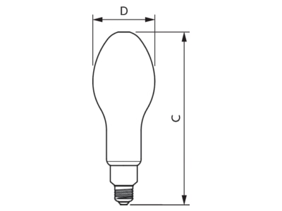 Ma�zeichnung Philips Licht TForceCore  26781700 LED Lampe E27 827