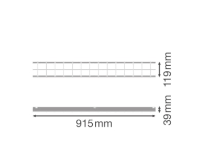 Dimensional drawing Ledvance LBFLEX 4099854177705 Mounting kit for luminaires LBFLEX4099854177705
