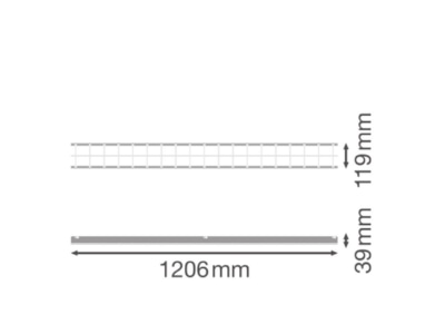Dimensional drawing Ledvance LBFLEX 4099854177729 Mounting kit for luminaires LBFLEX4099854177729
