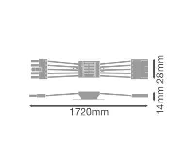 Dimensional drawing Ledvance LN INV 4099854214806 Mechanical accessory for luminaires LN INV4099854214806