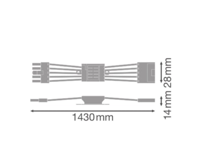 Dimensional drawing Ledvance LN INV 4099854214820 Mechanical accessory for luminaires LN INV4099854214820