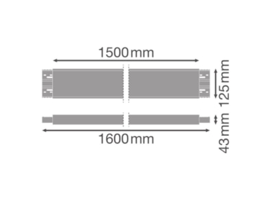 Dimensional drawing Ledvance LN INV 4099854214844 Mechanical accessory for luminaires LN INV4099854214844