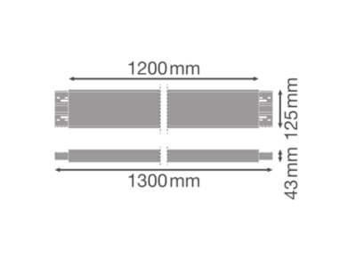 Dimensional drawing Ledvance LN INV 4099854214868 Mechanical accessory for luminaires LN INV4099854214868