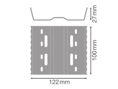 Dimensional drawing Ledvance LN INV 4099854215612 Mechanical accessory for luminaires