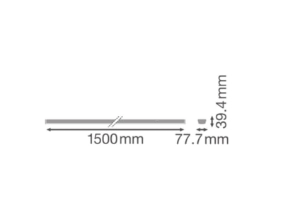 Mazeichnung Ledvance TRUSYS 4099854190551 LED Geraetetraeger 865 TRUSYS4099854190551