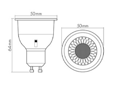 Dimensional drawing Nobile 8510001000 LED lamp Multi LED 230V