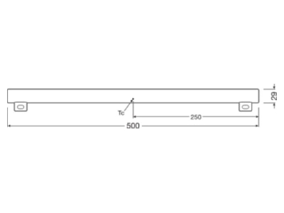 Mazeichnung Ledvance LEDin  4099854232879 LED Lampe S14s 927  dim   50cm