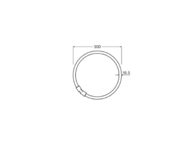 Ma�zeichnung Ledvance LEDT5FC4055E 21 5865 LED Ringtube T5FC  2GX13 fuer ext Treiber  865 