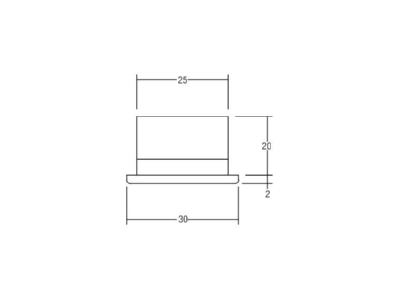 Mazeichnung Brumberg P3653W LED Lichtpunkt 1xPower LED 1W ws