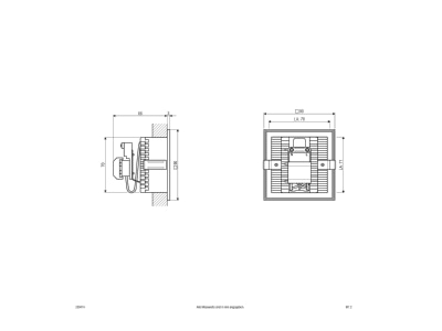 Ma�zeichnung EVN 239 414 Wandleuchte alu 230V G9 25W