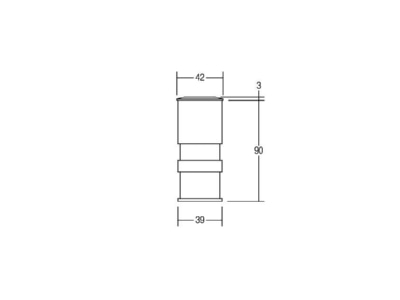 Mazeichnung Brumberg 0P3817WW LED Bodeneinbauleuchte 1xLED 1W wws