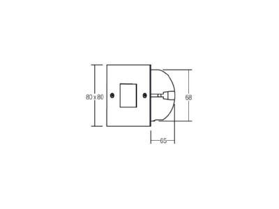 Mazeichnung Brumberg 10011223 LED Wandeinbauleuchte LED 1W  IP54  warmw 