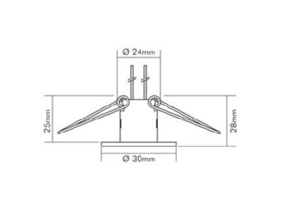 Ma�zeichnung 1 Nobile C411 14 Einbauleuchte eds