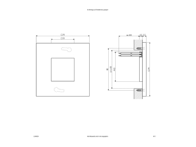 Ma�zeichnung EVN LQ4602A eds Wandleuchte eds 3000K 12V DC IP44
