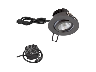 Produktbild EVN PC650N61602 P LED Deckeneinbauleuchte 3000K IP65 230V anth