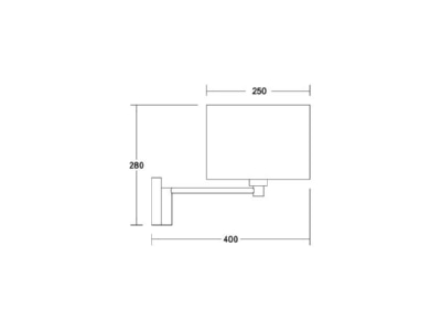 Ma�zeichnung Brumberg 58111020 Wandleuchte 1x E27 max  60W