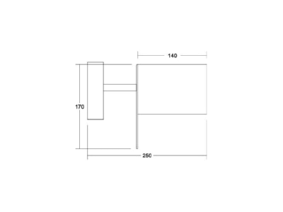 Ma�zeichnung Brumberg 58151080 Wandleuchte 1x G9 max  48W