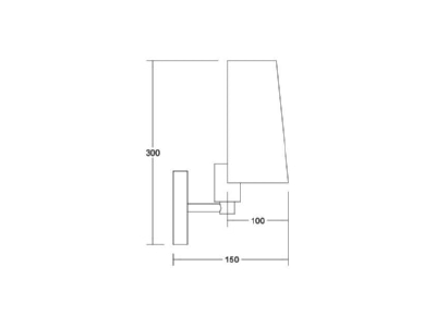 Ma�zeichnung Brumberg 58172150 Wandleuchte 1x E27 max  60W