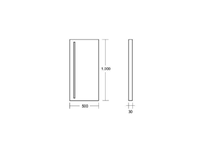 Ma�zeichnung Brumberg 58312003 LED Kristallglasspiegel 3000K
