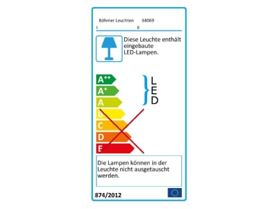 Produktbild 1 Boehmer 34069 Wandleuchte LED 2x3W 3000K 2x300