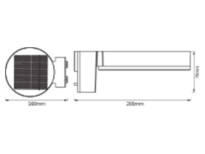 Ma�zeichnung Ledvance ENDURA 4058075392762 LED Solarleuchte ENDURA4058075392762