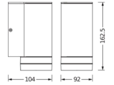 Ma�zeichnung Ledvance ENDURA 4058075554511 Wandleuchte GU10 ENDURA4058075554511