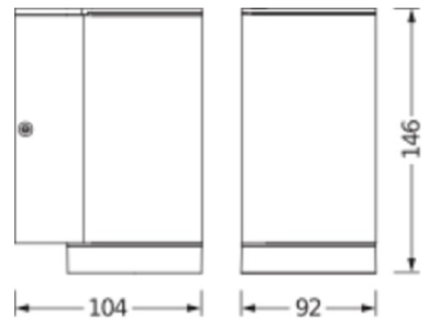 Ma�zeichnung Ledvance ENDURA 4058075554535 Wandleuchte GU10 ENDURA4058075554535