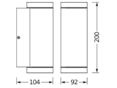Ma�zeichnung Ledvance ENDURA 4058075554573 Wandleuchte GU10 ENDURA4058075554573