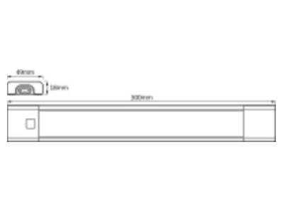 Mazeichnung Ledvance LINEAR 4058075227651 HV Unterbauleuchte RGBW LINEAR4058075227651