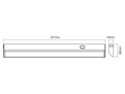 Mazeichnung LEDVANCE LINEAR 4058075268388 LED Unterbauleuchte 3000K LINEAR4058075268388