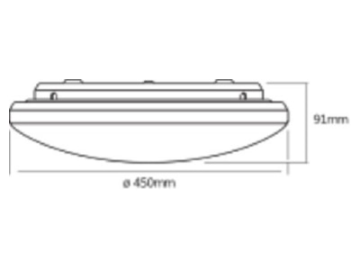 Ma�zeichnung Ledvance ORBIS  4058075633131 LED Deckenleuchte CCT ORBIS 4058075633131