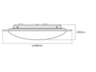 Ma�zeichnung Ledvance ORBIS  4058075633193 LED Deckenleuchte CCT ORBIS 4058075633193