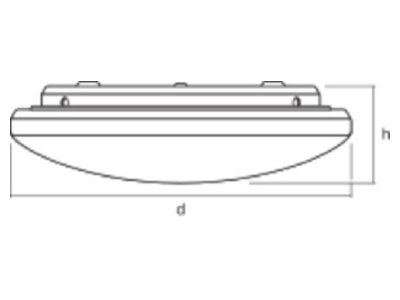 Ma�zeichnung Ledvance ORBIS  4058075651890 LED Deckenleuchte 830 ORBIS 4058075651890