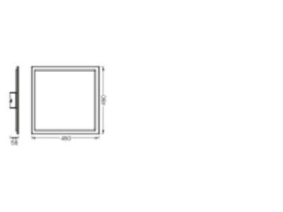 Ma�zeichnung Ledvance PLANON 4058075650152 LED Panel WiFi PLANON4058075650152