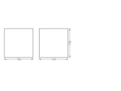 Ma�zeichnung Ledvance SMART  4058075574250 LED Wandleuchte WiFi SMART 4058075574250