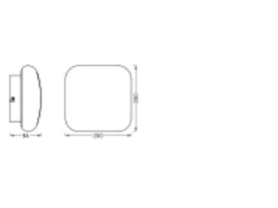 Ma�zeichnung Ledvance SMART  4058075574373 LED Wand  Deckenleuchte WiFi SMART 4058075574373