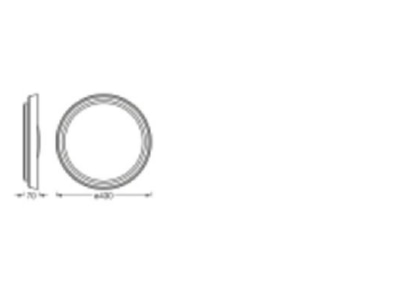 Ma�zeichnung Ledvance SUN  4058075575950 LED Wand  Deckenleuchte HCL SUN 4058075575950
