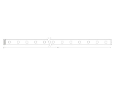 Dimensional drawing Ledvance SUN  4058075576117 Light ribbon  hose  strip 220V SUN 4058075576117