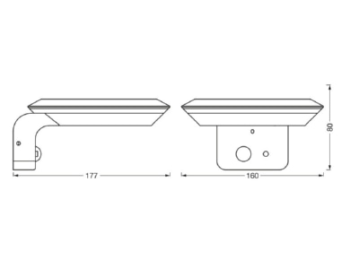 Ma�zeichnung Ledvance ENDUR  4058075763210 LED Solarleuchte ENDUR 4058075763210