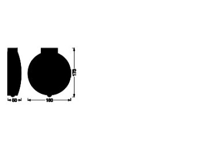 Ma�zeichnung Ledvance ENDUR  4058075766303 LED Wandleuchte ENDUR 4058075766303