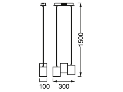 Dimensional drawing Ledvance SMART  4058075757462 Ceiling  wall luminaire SMART 4058075757462