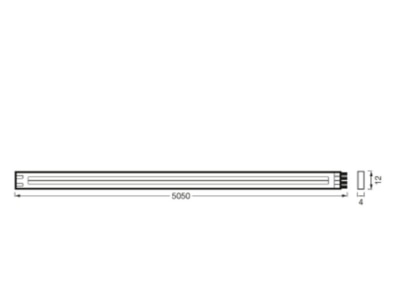 Mazeichnung Ledvance Flex  4099854095320 LED Stripe 5m 3000K  weiss Flex 4099854095320