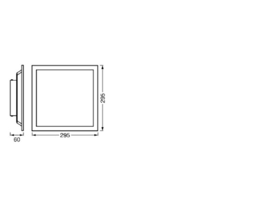 Ma�zeichnung Ledvance Smart  4099854090370 LED Panel  WiFi RGBTW  weiss Smart 4099854090370
