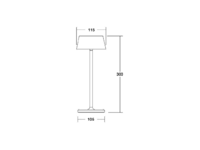 Ma�zeichnung Brumberg 60332183 LED Solartischleuchte 3000 K schwarz
