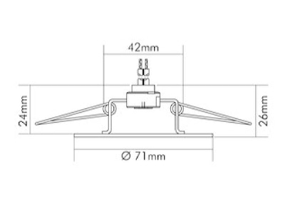 Ma�zeichnung 1 Nobile 1755001800 Einbauleuchte schwarz